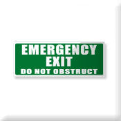 Emergency Exit Do not obstruct