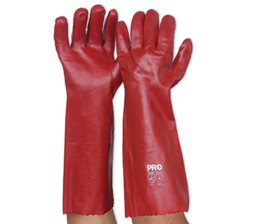 PROCHOICE Red PVC Glove 45cm