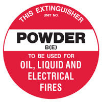 Fire Extinguisher BE ID Sign
